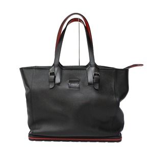 Christian Louboutin Kabiker Tote Bag Leather Black Red